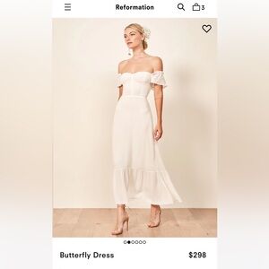 Reformation White Maxi Dress